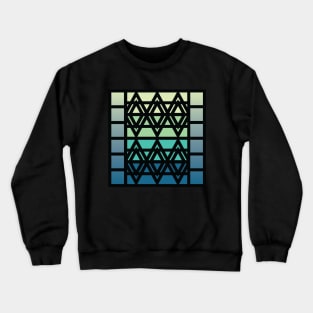 “Dimensional Crystal” - V.3 Blue/Green - (Geometric Art) (Dimensions) - Doc Labs Crewneck Sweatshirt